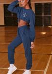 Long Sleeve Sportswear Tracksuits Women Fitness Casual Loose Fitting Tracksuits