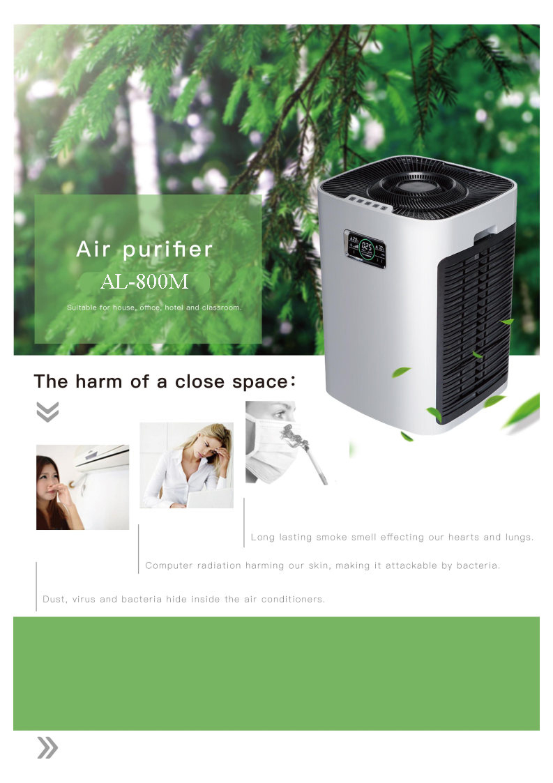 800m3/h Medic Therapeutics Air Purifier WIFI Double Sided