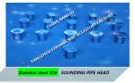 Stainless Steel 316L Sounding Injection Head For Marine Fresh Water Tank Model: