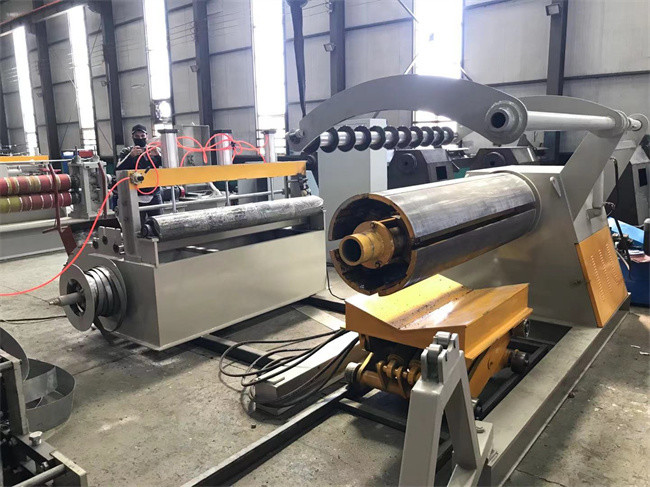 80kw Slitting Line Machine 0.5mm Cutting Precision Steel Strip Slitting Machine