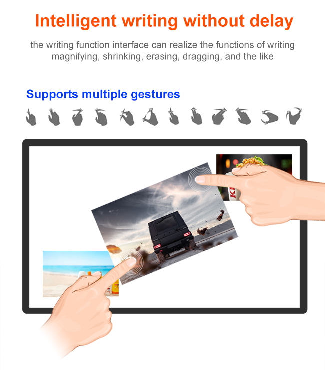 55'' Drawer Style Touch Screen Windows System Waterproof  Activity Table With Capacitive Touch
