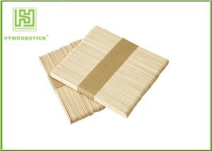 Wholesale White Birch Wood Ice Pop Sticks , Biodegradable Arts And Crafts Popsicle Sticks from china suppliers