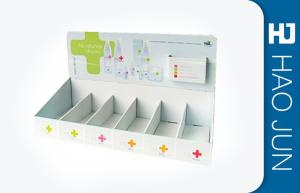 Wholesale CustomE Flute Cardboard Display Boxes With Compartment Counter Stand from china suppliers