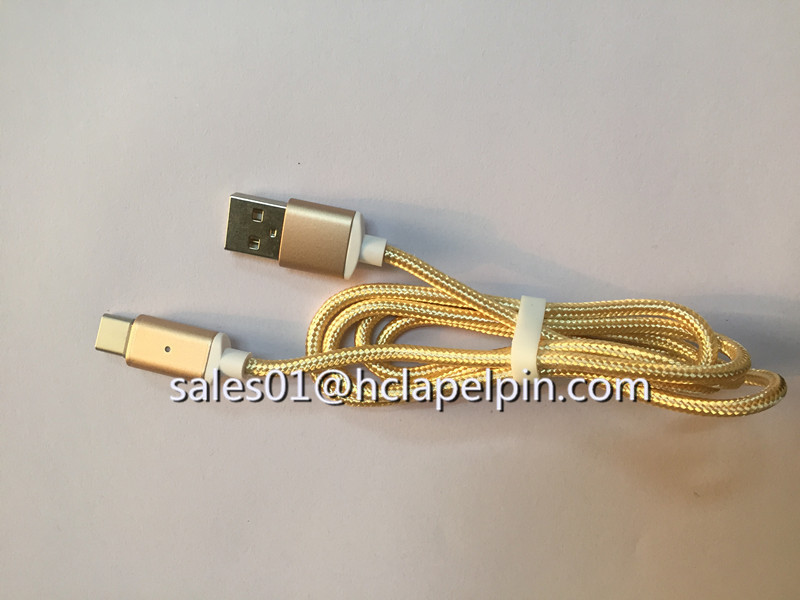 The Metal Connector with 1M length Braided Magnetic cable,Magnetic USB charging Cable with best price wholesale