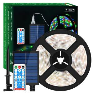 Wholesale Garden Christmas Outdoor Strip Lights Solar CCT 3000K Length 5M from china suppliers