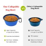 Easy To Take Out Collapsible Dog Bowl Silicone Waterproof With Color Matched