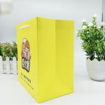 Large a4 size yellow paper bag white paper board bags customised
