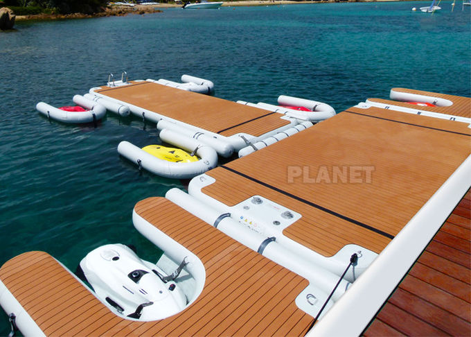Yacht 0.6mm Inflatable Water Floating Island Pontoon Platform