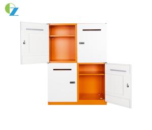 Wholesale Orange Color 6 Door Mail Box Storage Cabinet With Knock Down Structure from china suppliers