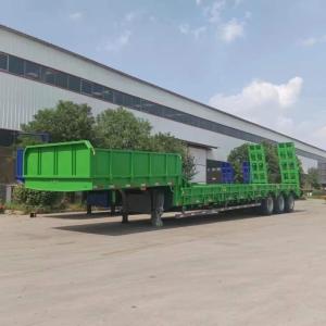 Wholesale 137500 to 26000*2500to2550 height Lowbed Semi Trailer with Light Trailer Steel Material from china suppliers