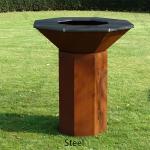 D800mm Corten Steel BBQ Grill Barbecue Fire Pit abrasion resistance