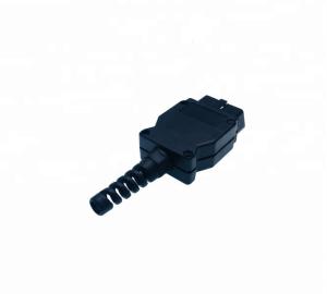Wholesale OBD2 OBDII Enclosure with J1962 OBD2 Male Connector and Wire Tube from china suppliers