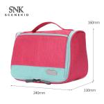 Polyester Large Travel Waterproof Cosmetic Hanging Toiletry Bag