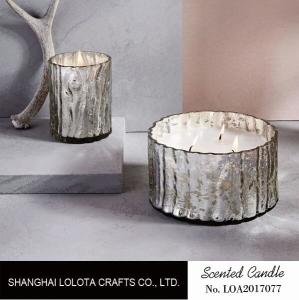 Wholesale Silver Glistened Color Bottle Home Scented Candles With Frangipani Fragrance from china suppliers