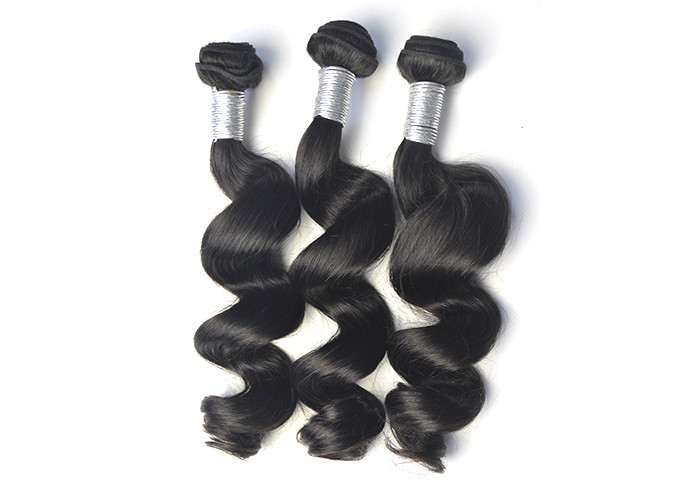 Natural Wave Unprocessed Peruvian Virgin Human Hair Extensions For Women
