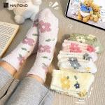Flower Style Warm Home Socks Thick Winter Warm Fuzzy Womens Socks