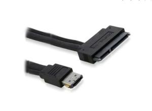 Wholesale SATA 1.5GB/s &amp; 3Gb/s Serial Combo Data &amp; Power Cable 0.5m esata to sata 7+15P cable from china suppliers