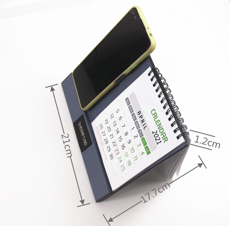 PU Leather Custom Wireless Charging Calendar Multiscene Rechargeable for Desk