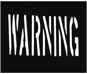 Wholesale Warning Symbol Custom Plastic Letter Stencils PVC Material Black Color Non Toxic from china suppliers