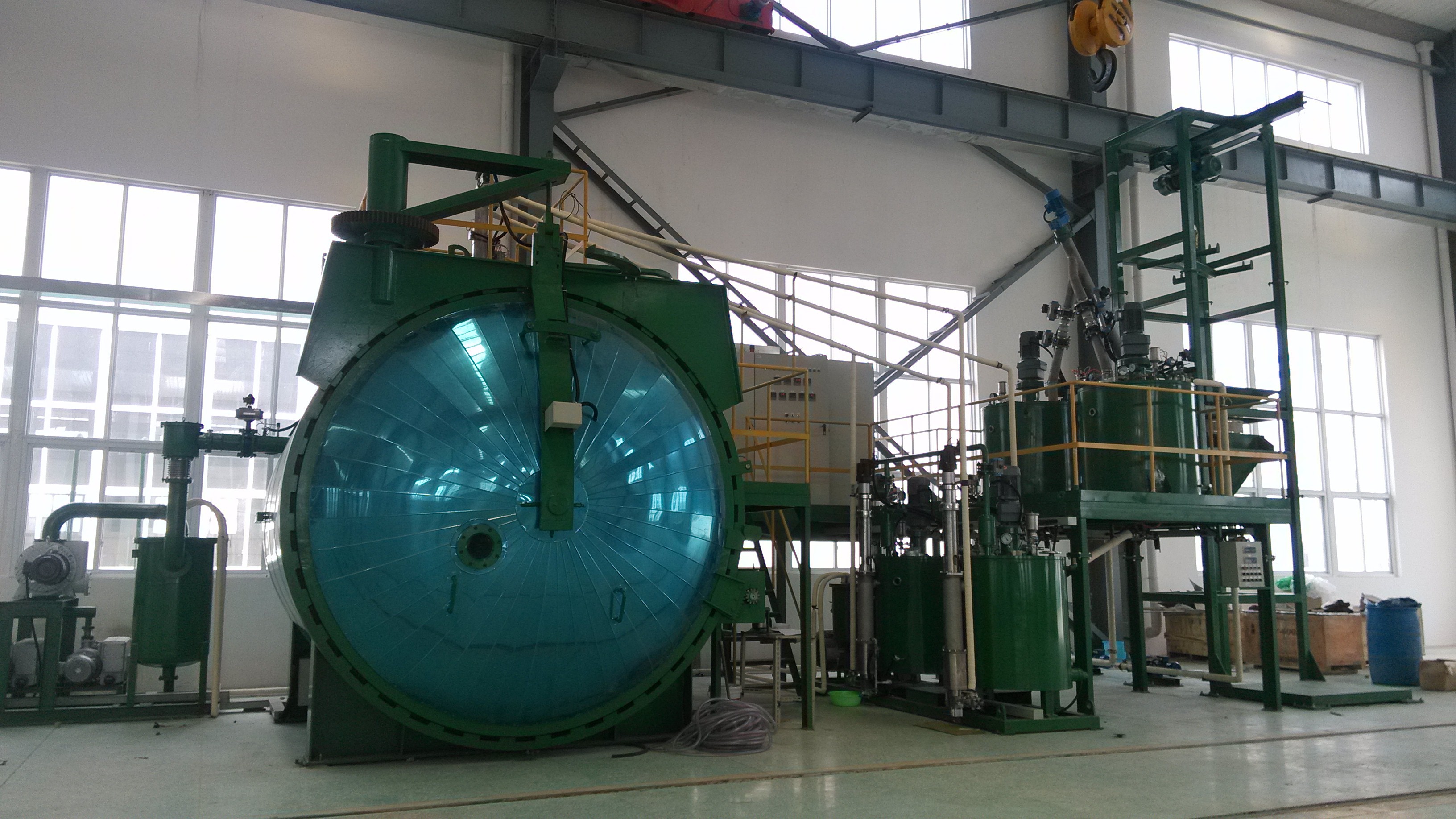 Epoxy Resin Hardener Vacuum Casting Plant Combo System Pouring Process Static Mixing System