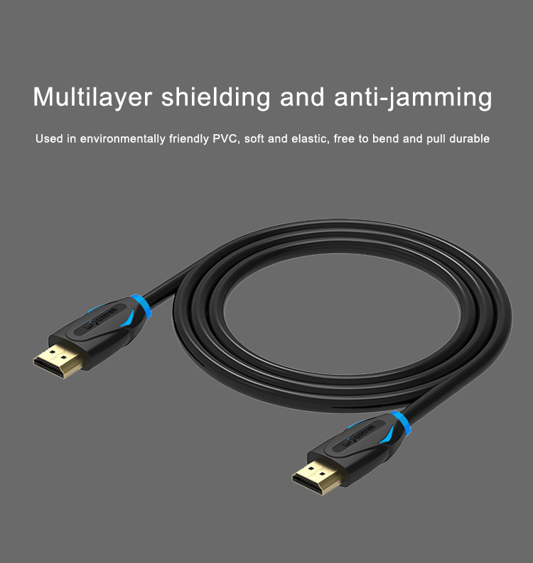 Gold Plated 18gbps 1080P HDMI Cable 1.5meter With CCS Conductor