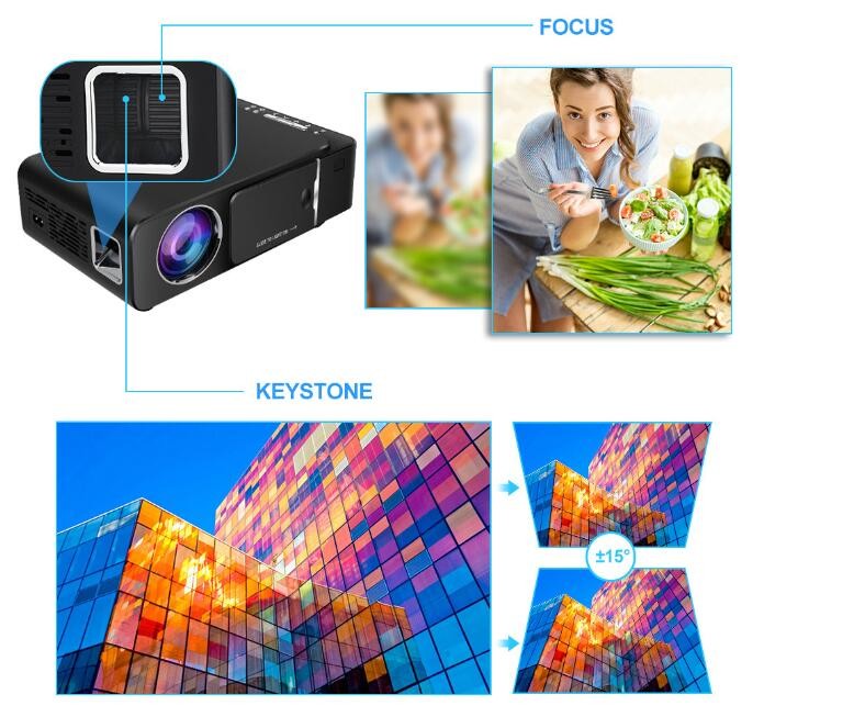 Smart Miracast Version Home Theater Projector Digital Portable Wifi Projector