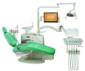 Wholesale Environmental Leather Dental Chair Unit With Low Mounted LCD Function Display from china suppliers
