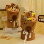 Capybara doll bouquet happiness holiday gift plush cute birthday toy hug bucket