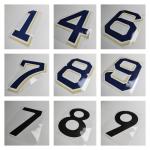 Two Tone Heat Transfer Letters And Numbers Iron On Sports Numbers For Shorts