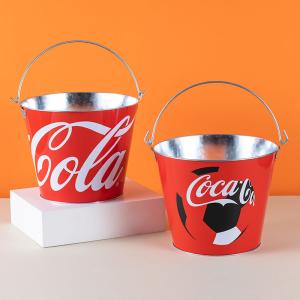 Wholesale Bar 3L Metal Tin Cans Wine Bucket Bronze Drum Container Tin Custom Logo from china suppliers