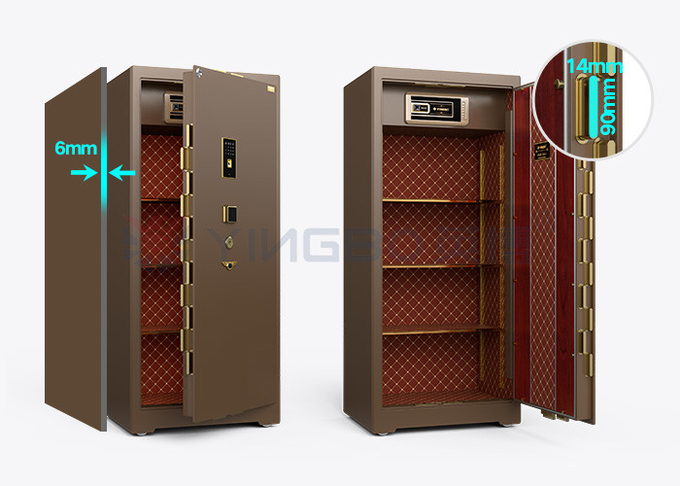 Dual Alarm Bank Commercial Safe Box Biometric Fingerprint Digital Steel Security Safe YB/ZY-150