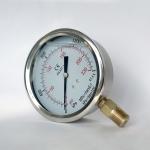 1600kPa 100mm Stainless Steel Pressure Gauge Manometer Glycerine Filled Pressure