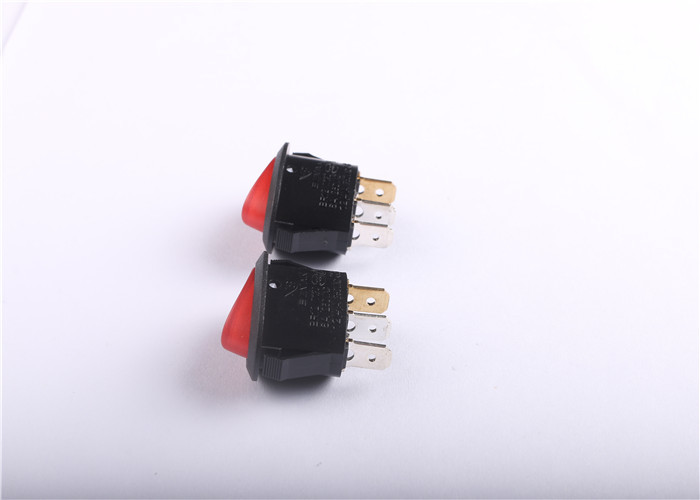 10a 250vac Red Illuminated Rocker Switch On Off UL VDE Certificate