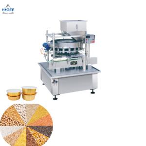 Wholesale Good taste bowl type oatmeal wheat grain filling and sealing machine line from china suppliers