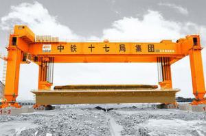 Wholesale Rubber Tyred Rail Double Girder Gantry Crane For Railway Construction Yello Blue Q235 Steels from china suppliers