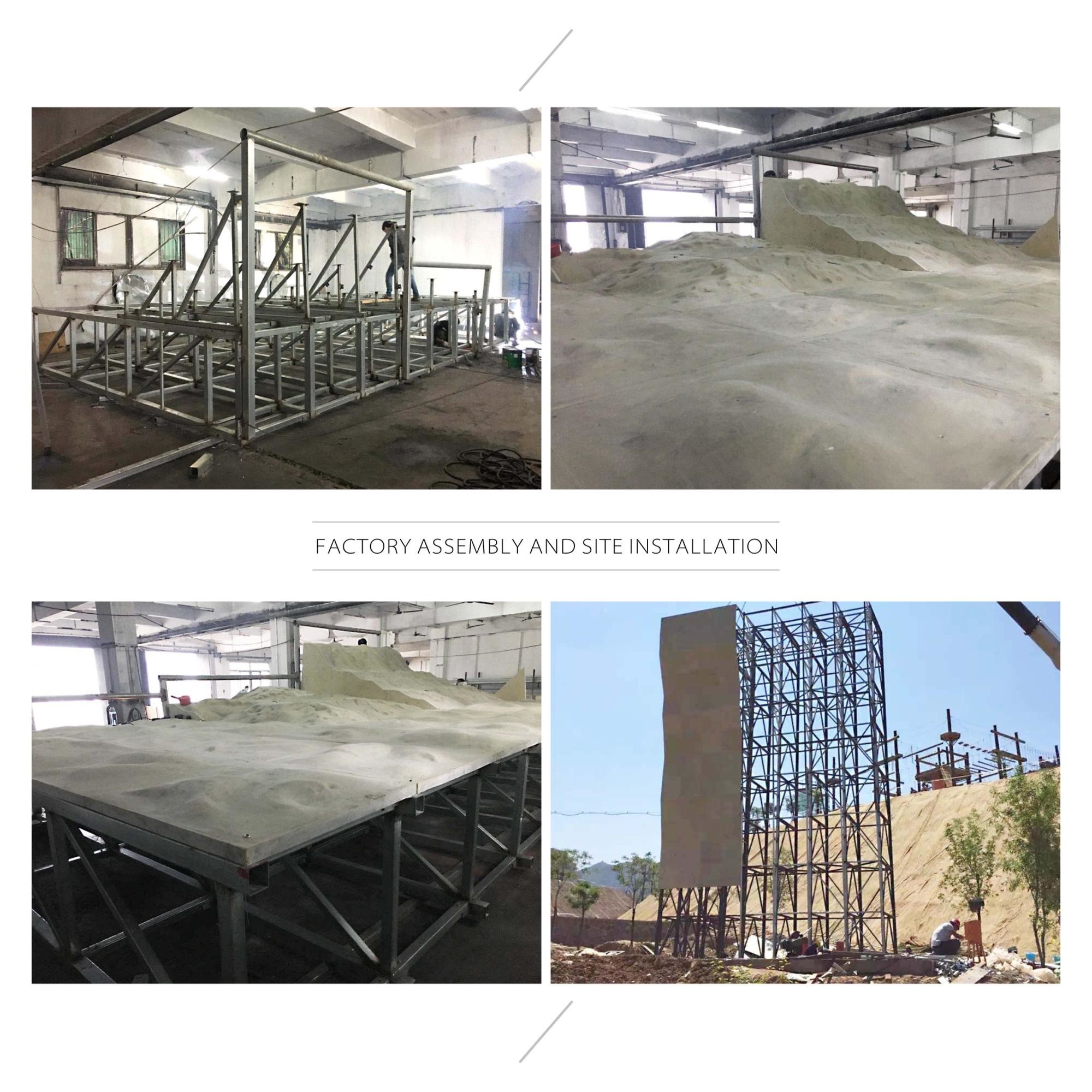 MH Outdoor Childrens Climbing Wall Fiberglass For Amusement Park