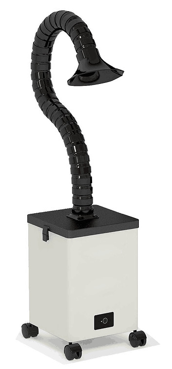 Freestanding Ducts Soldering Fume Extractor Triple Filter ROHS