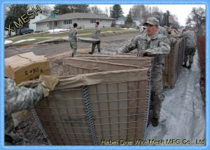 Wholesale Hesco Barrier Welded Gabion Baskets Zinc Aluminum Alloy Coated For Military Bastion from china suppliers