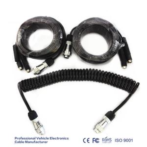 Wholesale Waterproof 7 Pin Coiled Trailer Cable , 24V Coiled Electrical Cable from china suppliers