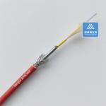 8 Cores Single Mode Spiral Micro Armored Fiber Cable 5.0mm Red LSZH Rodent