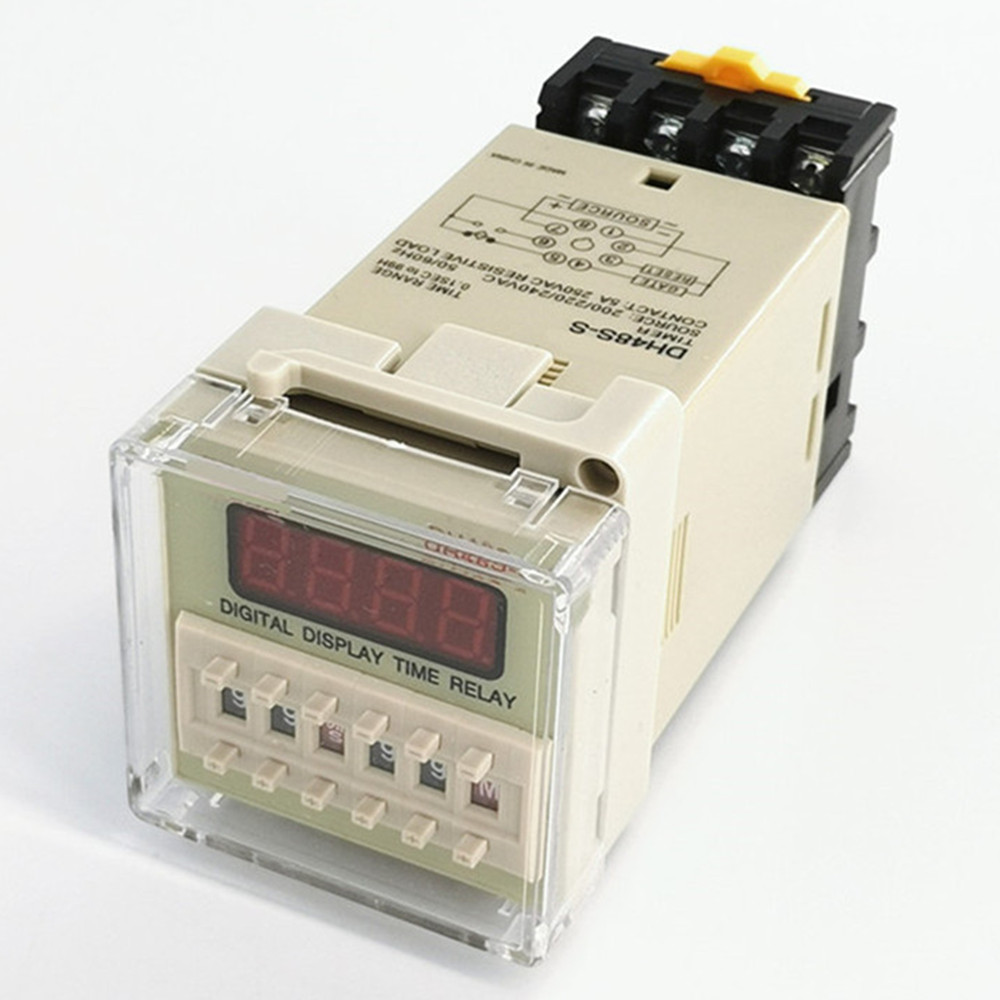 DH48S-S Electronic Digital Timer Repeat Cycle Delay Timer Relay