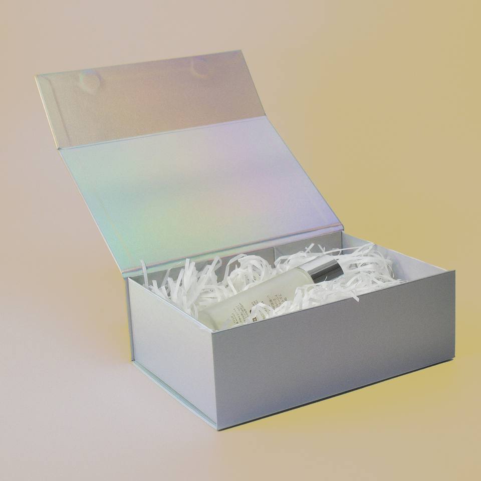 Others Custom Laser Paper Magnetic Closure Packaging Paper Box With Magnetic Flap