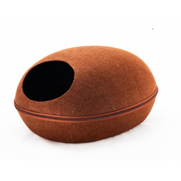 felt cave cat bed