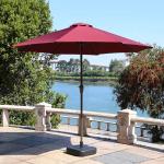 Outdoor Waterproof Middle Pole Umbrella Modern Garden Furniture for Coffee Shop