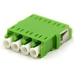 UPC / APC Fiber Optic Adapters Injection Molding Zirconia Sleeve SM MM LC Quad
