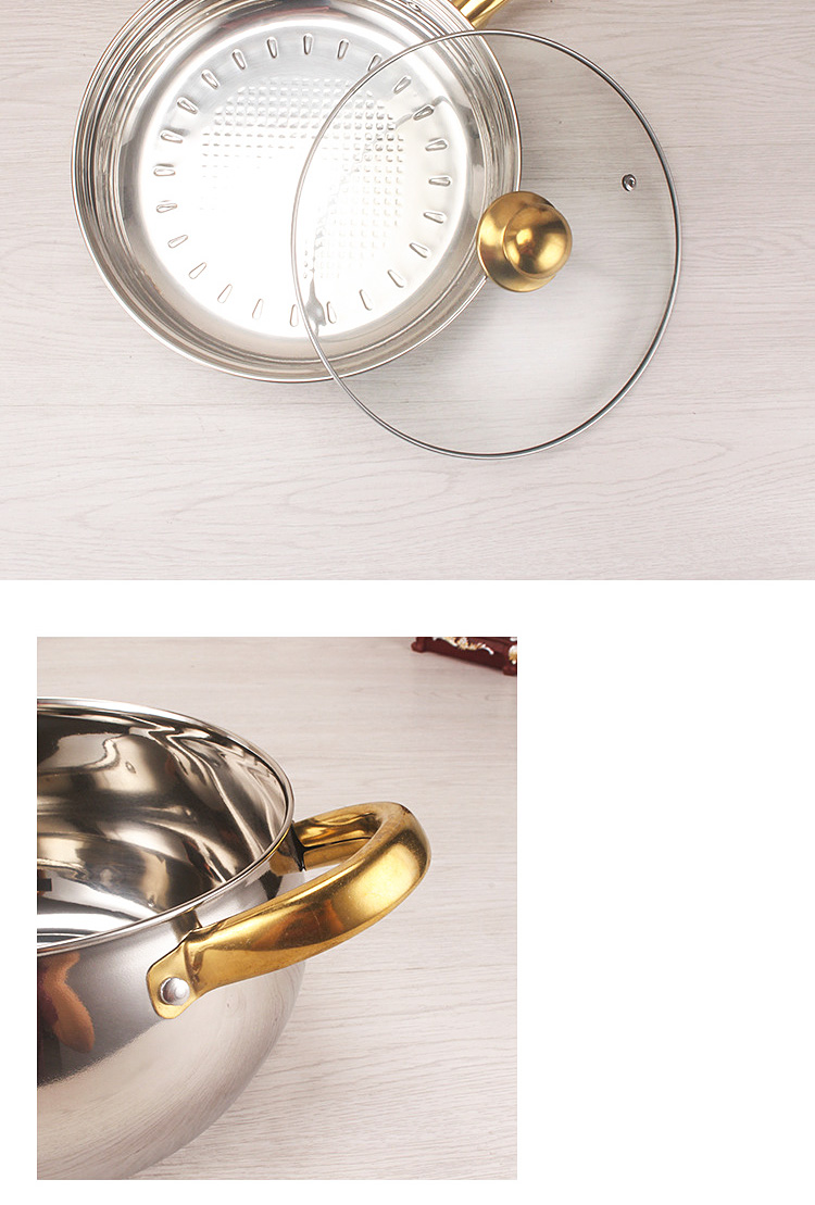 Multifunction Cookingware Set Cookware Cook Pot 12 pieces Ollas Stainless Steel Pot Set With Glass Lid