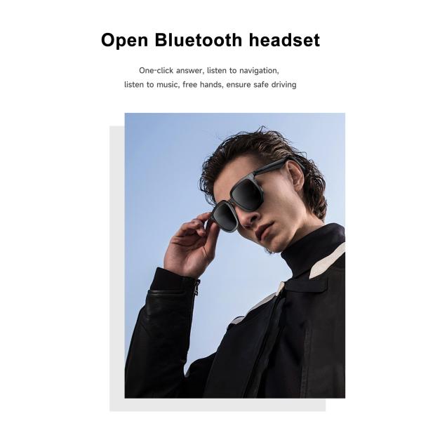 V1 Pro Fashion Smart Sunglasses UV Protection Music Player HD Phone Call Open Ear BT Headset Outdoor Sports Smart Sun Glasses