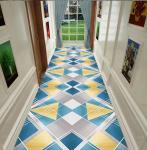 3D Printed Flower And Geometric Commercial Floor Mat Entrance Corridor Stairway