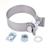 Single Bolt Block Seal 2.75 Inch Stainless Steel Exhaust Clamps