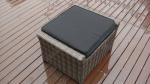 5 Seat Back Cushion Outdoor Rattan Sofa Set For Hotel Poolside